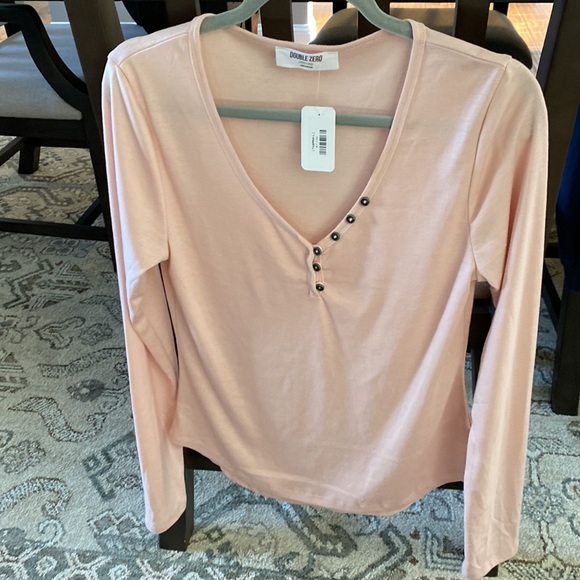 Double Zero Tops - Henley Long Sleeve Shirt